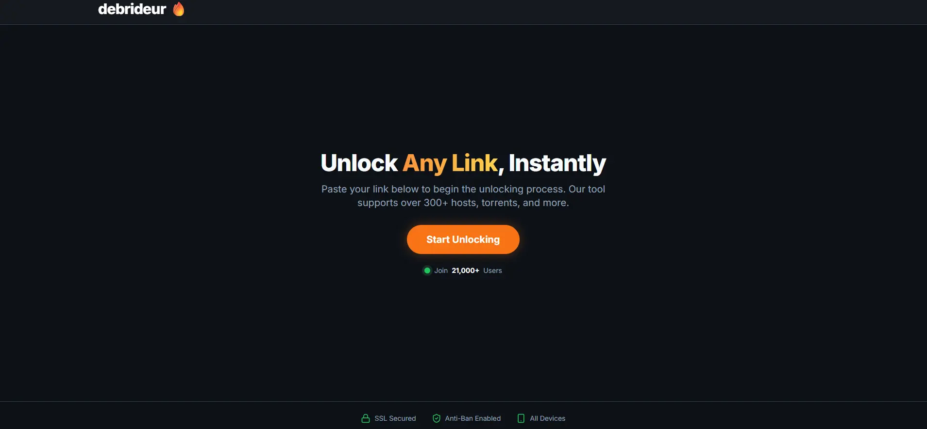 Screenshot of the Bypasser.cc ad-link bypasser interface, showing a clean input field for pasting a URL and a prominent 'Bypass Link Now' button.